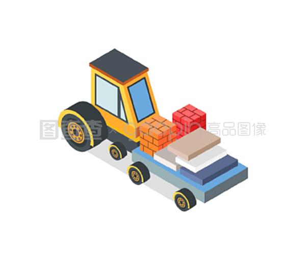 裝填磚和箱子的施工機(jī)械 提升工業(yè)建筑與貨物運(yùn)輸效率的新設(shè)備